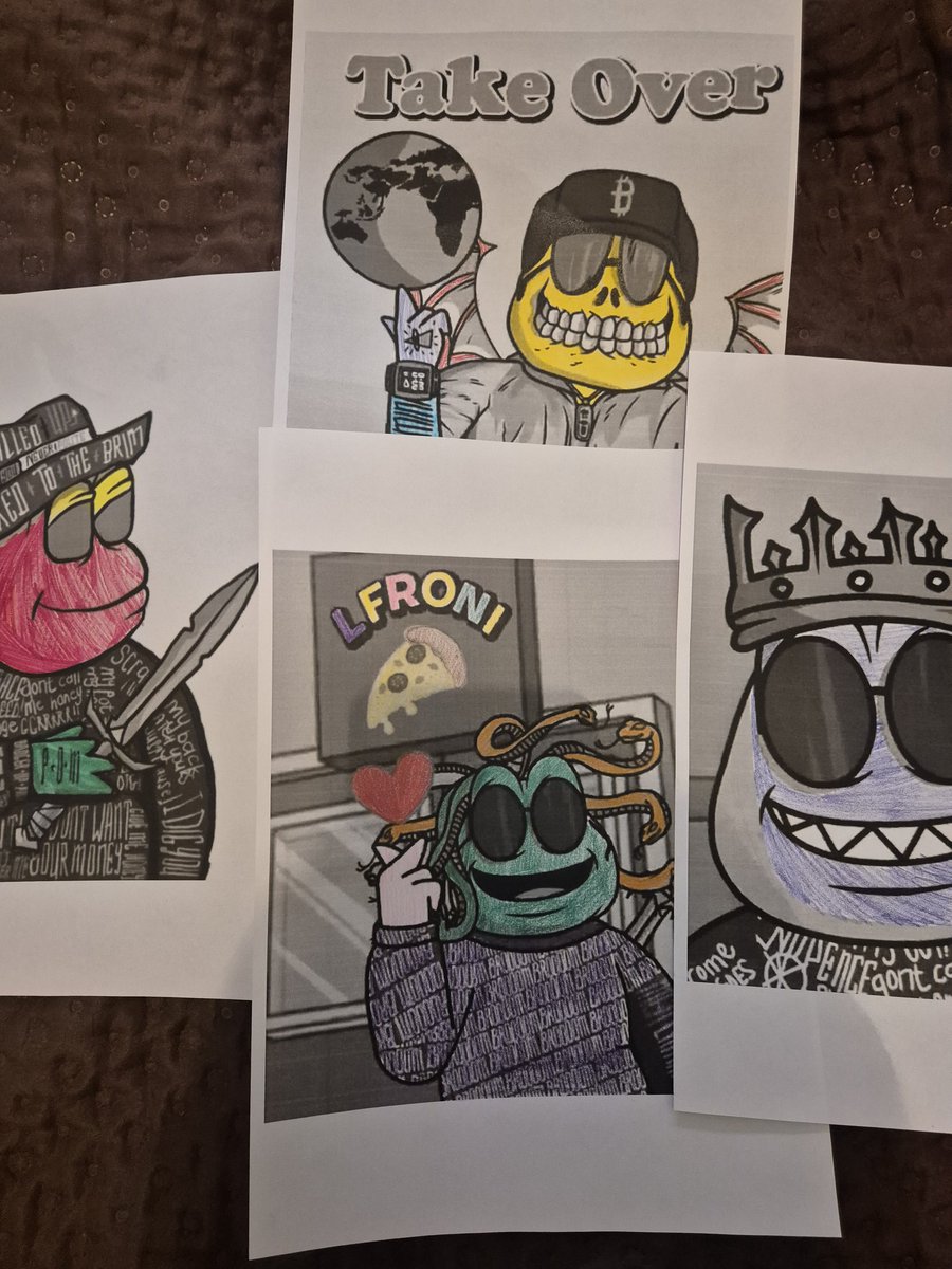 GM, last week I wanted to give joy to the real little heroes of the pediatric oncology center because they deserve it. Receiving the drawings yesterday made my heart melt knowing I made them smile. Profits feel good but have you ever felt this kind of joy?