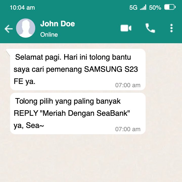 SeaBankID's tweet photo. Ayo bantu MinSea!! RT + REPLY “Meriah Dengan SeaBank” sebanyak-banyaknya! https://t.co/VxHcgDrc7q