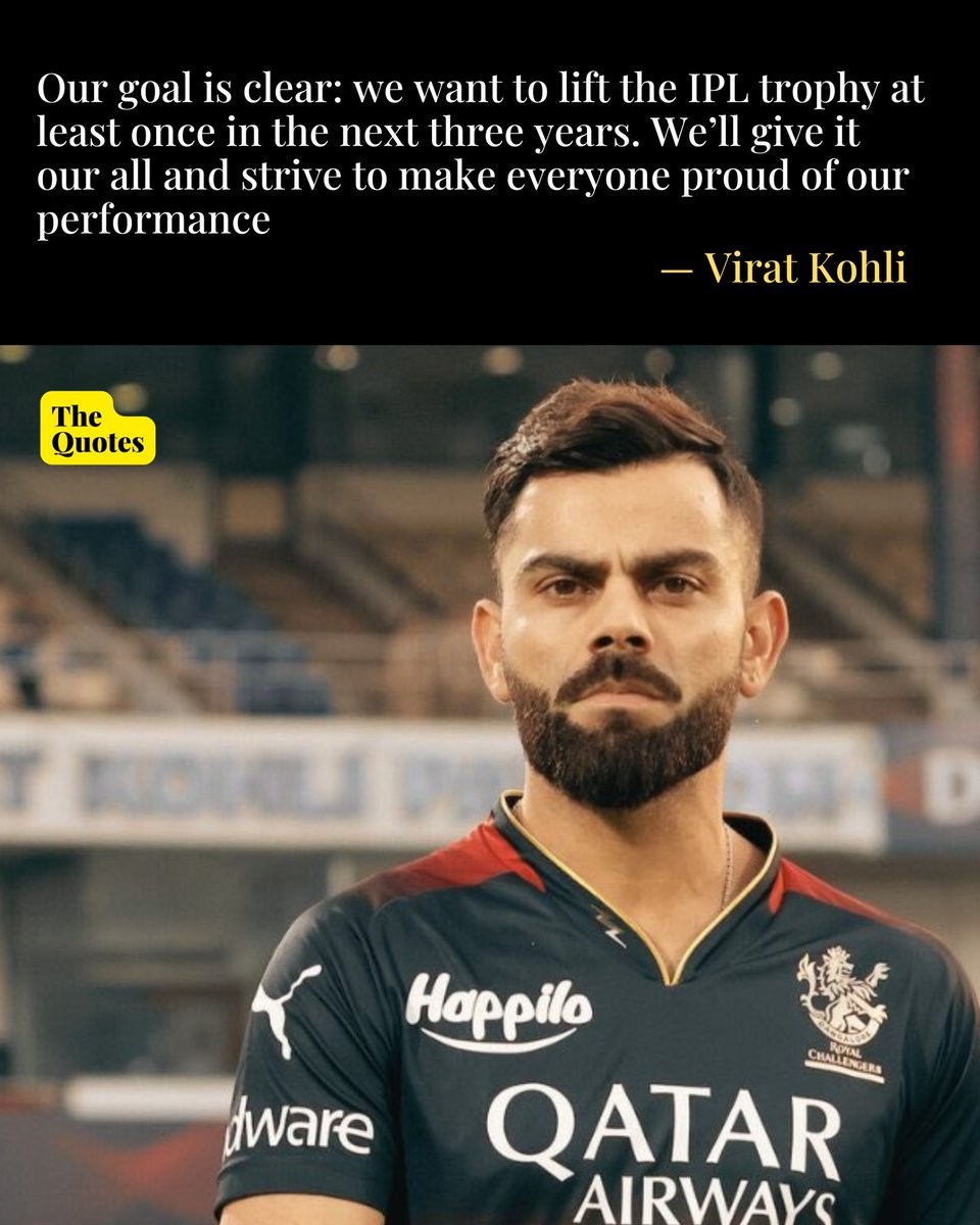 In a touching message posted on the team’s social media, Kohli reflected on his long-standing relationship with RCB, which will reach an impressive 20 years.

#ViratKohli #RoyalChallengersBangalore 

Read the details here ➡️ thequoteslive.com/watch-virat-ko…