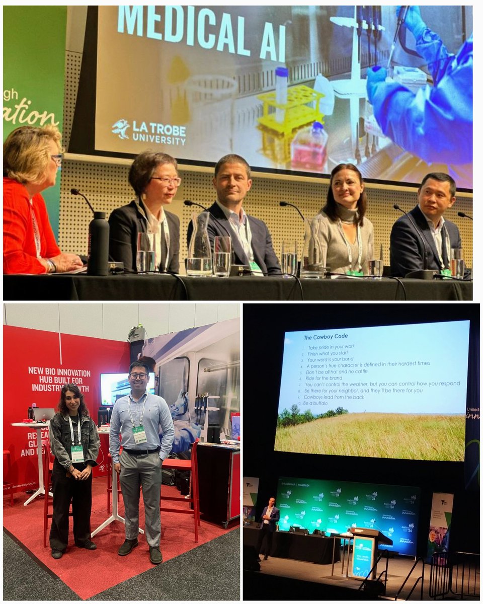 TimetogoZ's tweet photo. Had an incredible time at #AusBio2024 conference! Grateful to @latrobe &amp; the amazing Industry Engagement team for the chance to see how industry and academia can unite to make the impossible possible. 
The Impact is Real! 
#AusBiotech #LaTrobeIndustry

@HelbigLab 
@LIMSLTU https://t.co/cZNEjpS7tq