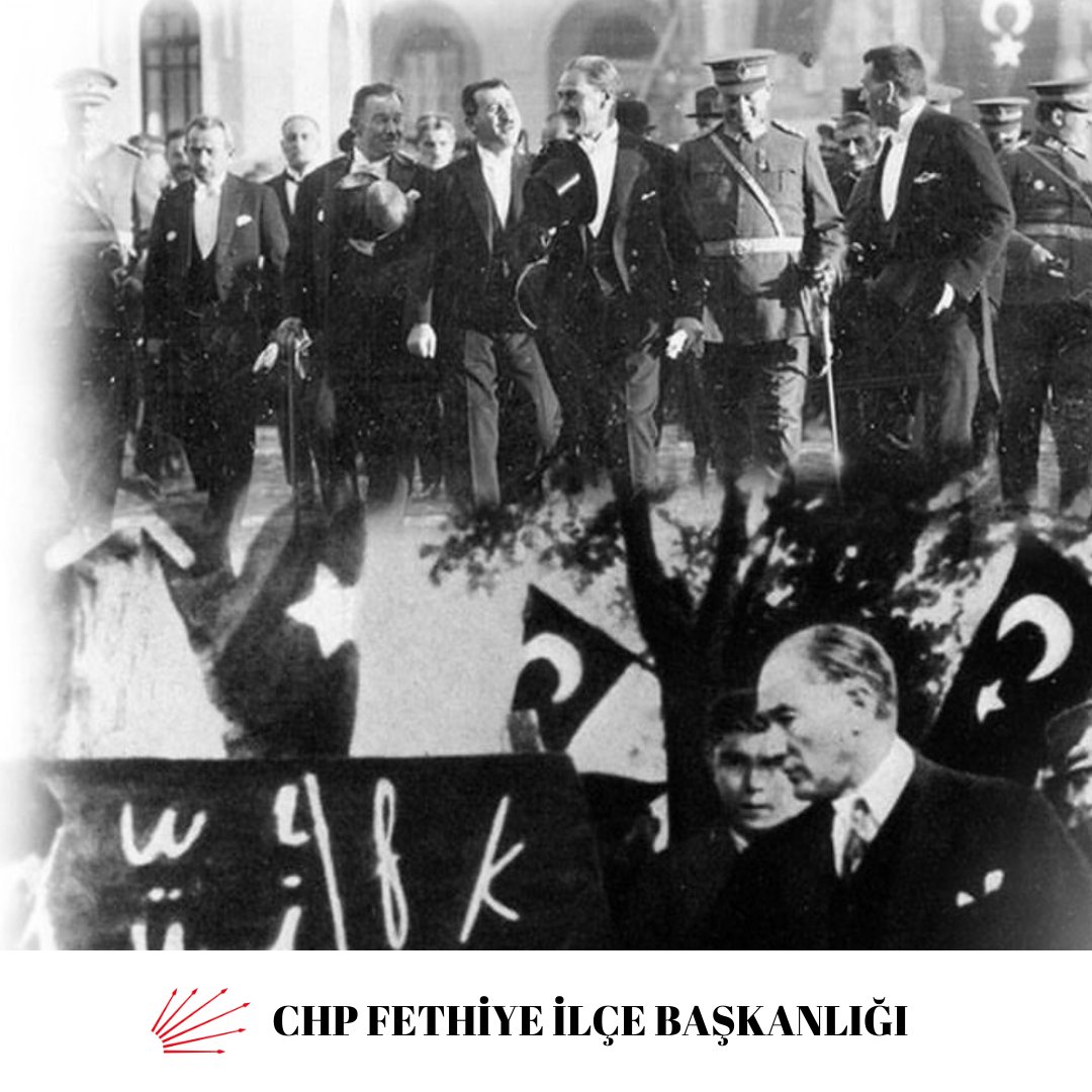 FethiyeChp's tweet image. Saltanatın kaldırılışı: 1 Kasım 1922 
Egemenlik kayıtsız şartsız milletindir     Mustafa Kemal Atatürk 

Harf devrimi: 1 Kasım 1928
Bizim güzel ve ahenkli dilimiz, yeni Türk harfleriyle kendini gösterecektir.
Mustafa Kemal Atatürk 

#saltanat #harfdevrimi