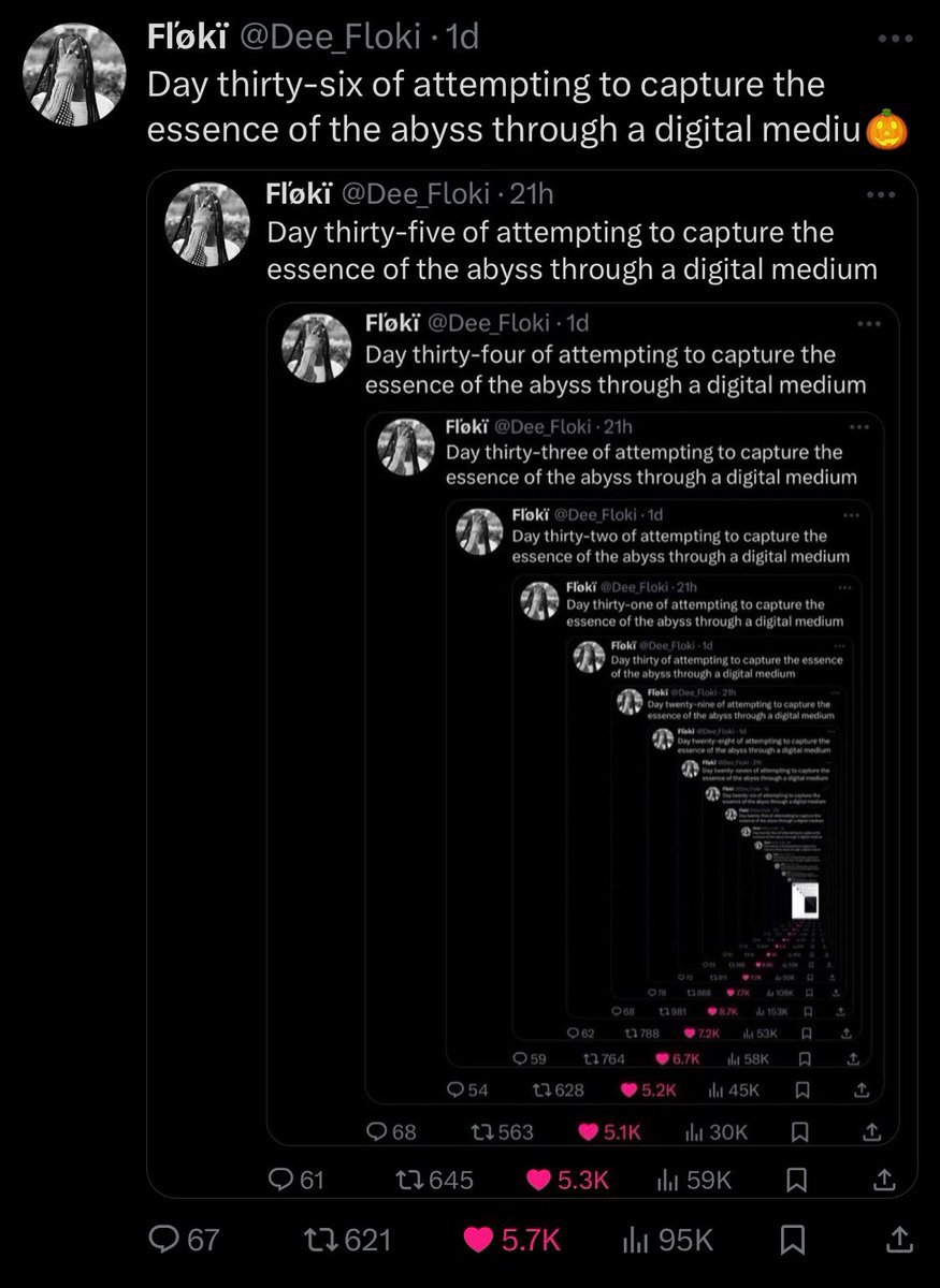 Dee_Floki's tweet photo. Day thirty-seven of attempting to capture the essence of the abyss through a digital medium https://t.co/4446IOU6O4