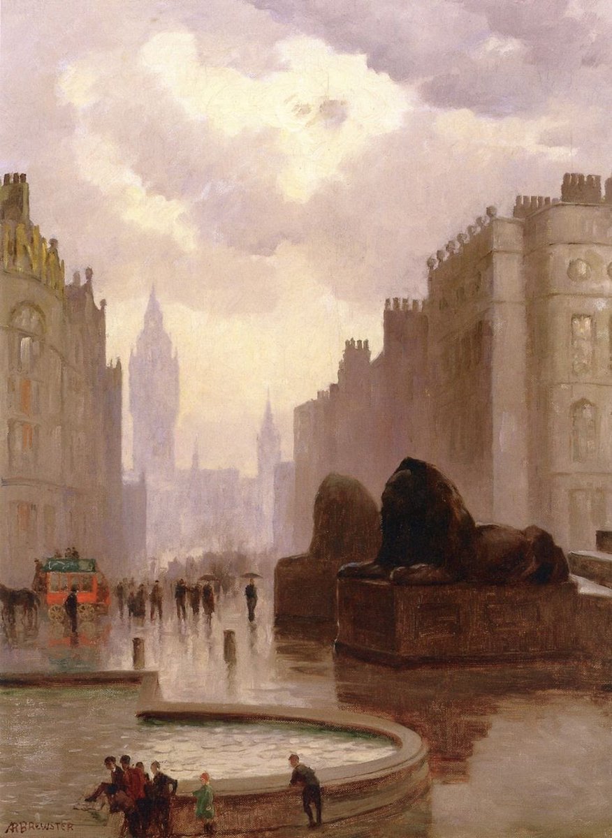 'Trafalgar Square, London' by Anna Richards Brewster (1870-1952)

(Private collection)