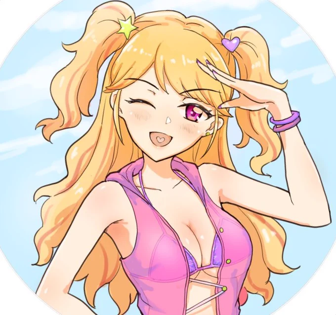 カツの夏樹みくるちゃんをお願いしたいです!参考として僕昔描いた水着絵も上げます!