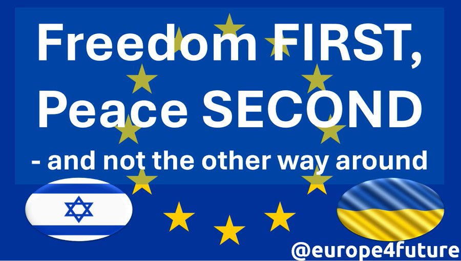 europe4future's tweet photo. Dear @JuliusBetschka,  the #FearOfWar of the 🇩🇪s under the leadership of the @bundeskanzler must finally be replaced by a #FearOfFreedom of the 🇩🇪s under @_FriedrichMerz: this is what is at stake - for 🇺🇦, for 🇮🇱,for 🇪🇺 and for the whole free world.
#FreedomFIRSTPeaceSECOND https://t.co/e6XQ7EaDLD