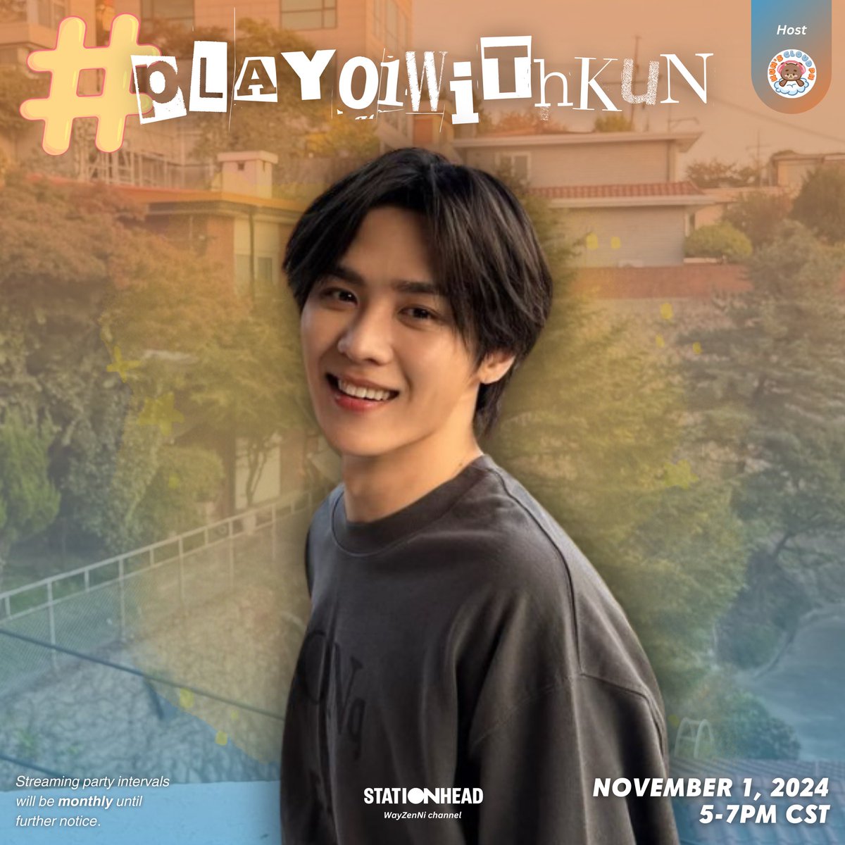 kunscloudph's tweet photo. 🔴 [#Play01WithKUN] 🔴

It's time of the month again! Come and enjoy with us having the streaming playlist curated for KUN and WayV via Stationhead.

🗓️ Nov 1, 2024
⏰ 5-7 PM CST
🎧 https://t.co/YviJKW85AQ

#StreamForKUN
#KUN #WayV_KUN #QianKun
#钱锟 #쿤 #คุน #クン https://t.co/buZ6WtQ84P