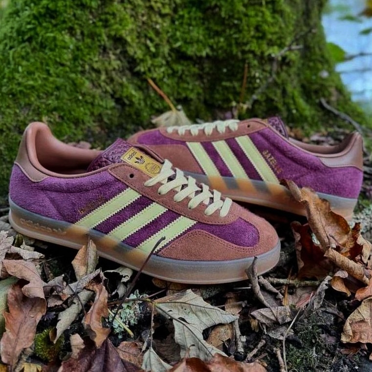 adidas gazelle silver green womens adidas Portland Timbers Gazelle Indoor Soccer Shoes (Maroon/Crew Yellow) 9.5 M / 10.5 W main image 0