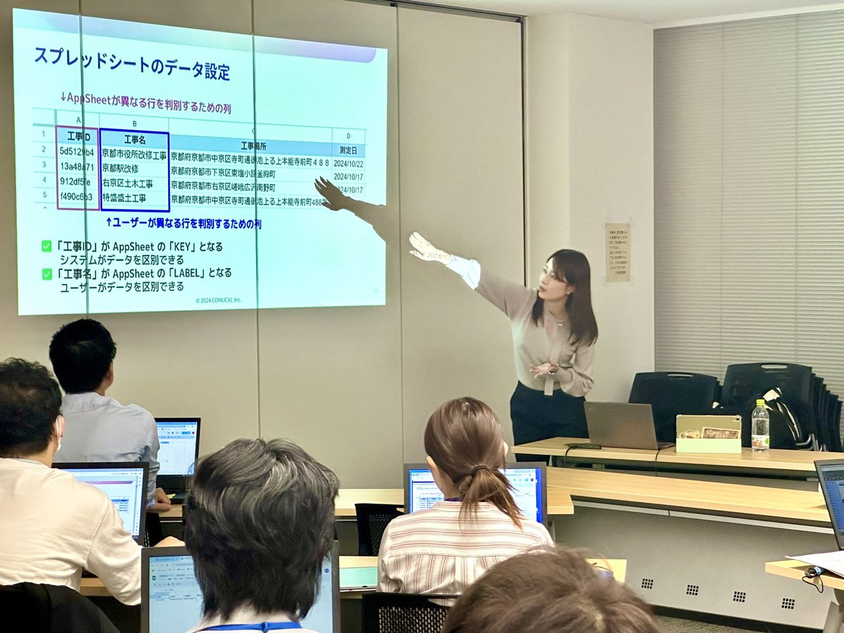 CharaDenMitz's tweet image. あややさん
京都市役所にて京都市さん向け #AppSheet セミナーを開催！