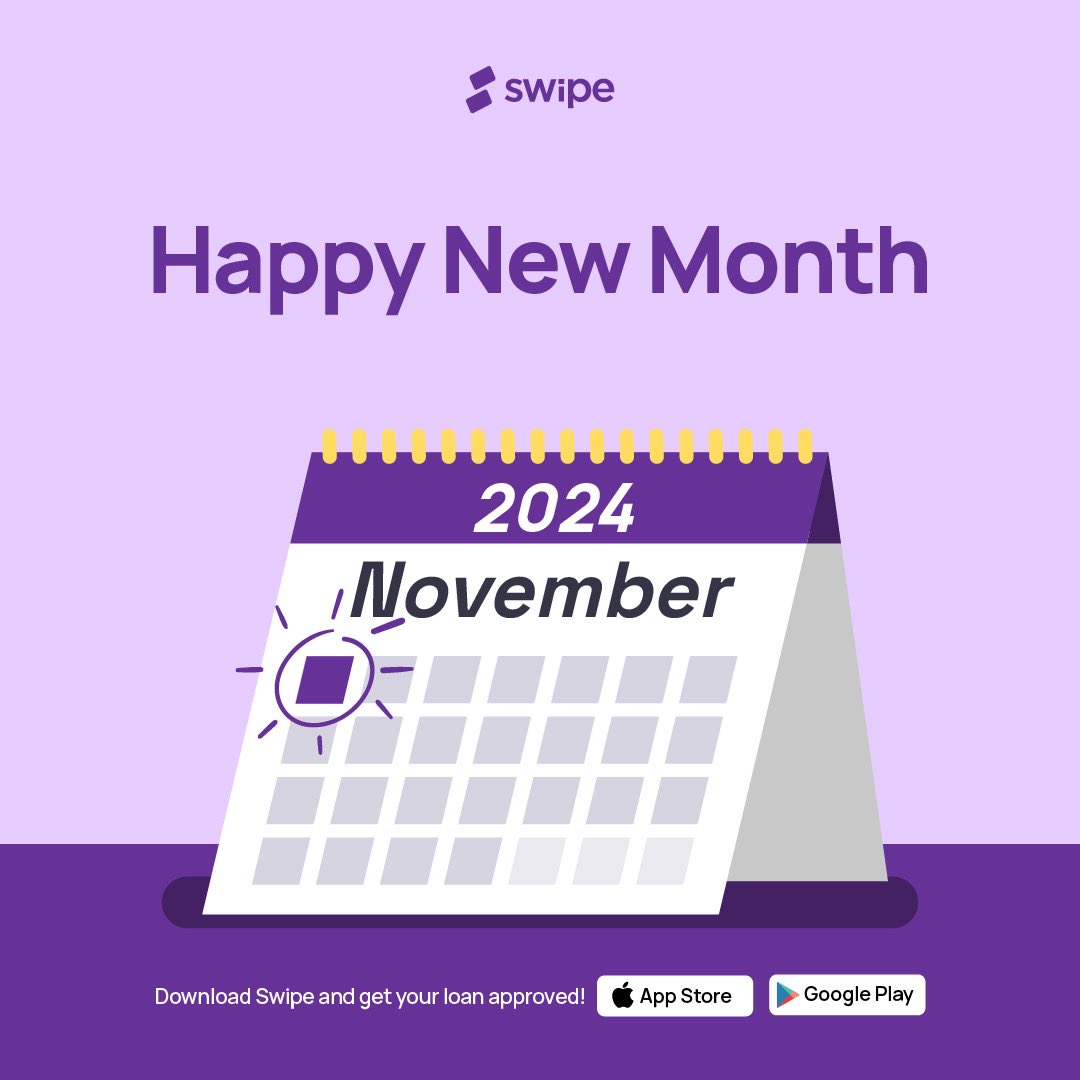get_swipeNG's tweet photo. Welcome to November Swipers🎊🎊🎊

#swipe 
#swipeflex 
#newmonth https://t.co/5PFMy72HXz