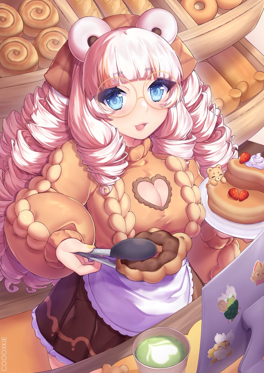 coooxkie's tweet photo. [OC] Welcome, what would you like to order? 💛🍩🥞 https://t.co/o7SEp7s54y