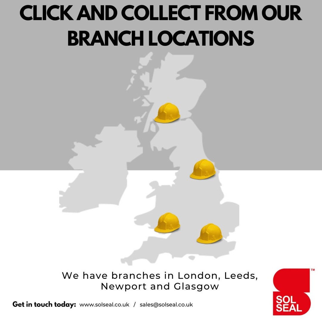 SolsealUK's tweet photo. Click and collect is available from any of our branches:

👉 Essex
👉 Leeds
👉 Caldicot
👉 Glasgow 

For more information contact us:

01708 855698
sales@solseal.co.uk

#SolsealDepot #London #Leeds #Newport #Glasgow https://t.co/cBJikVI8vQ