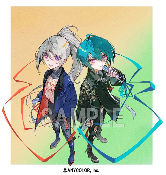 『えにまが』カバーアートで樋口楓さんと緑仙さんを描かせていただきました!是非よろしくお願い致します!でろあーと#緑仙はやく見ろ#えにまが 