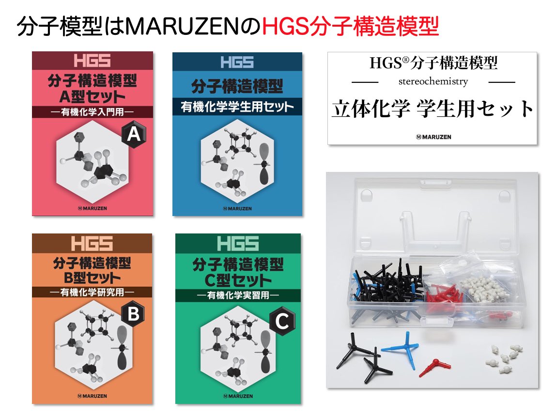HGS分子構造模型D 無機化学用セット ややこしく HGS分子構造模型D 無機化学用セット ややこしく