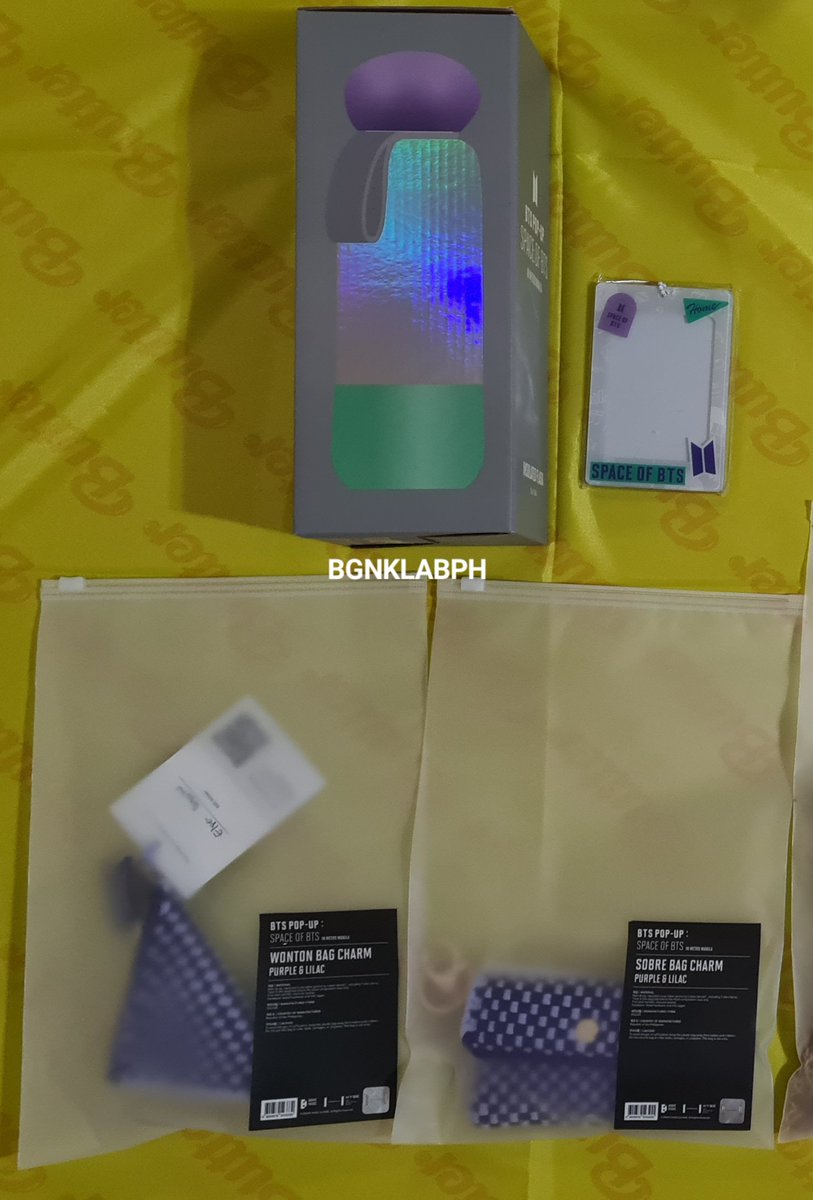 BGNKLabPH's tweet photo. [#BKLabPHUpdates] All orders secured! We'll start sending confirmation email to all buyers 💜🤗 We also have extras:

-1 Flask Holo
-1 Wonton Bag Charm
-1 Sobre Bag Charm

📌Please DM us if you're interested. https://t.co/HSy0iVO5Hb