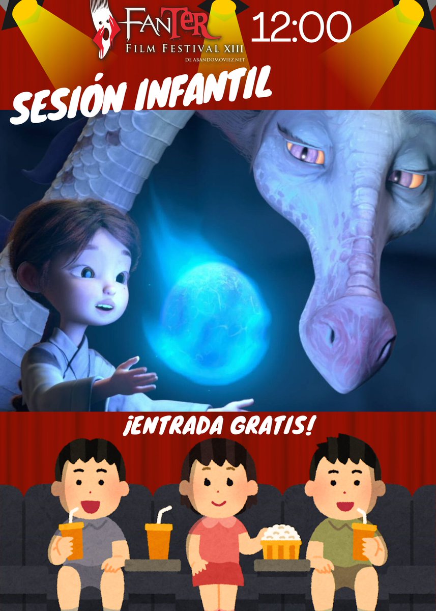🐉 ¡Hoy a las 12:00 empieza la sesión infantil del Fanter Film Festival con Guardiana de Dragones! Entrada gratuita hasta completar aforo en el Gran Teatro de Cáceres. 🍿💧 #Fanter2024 #CineParaNiños