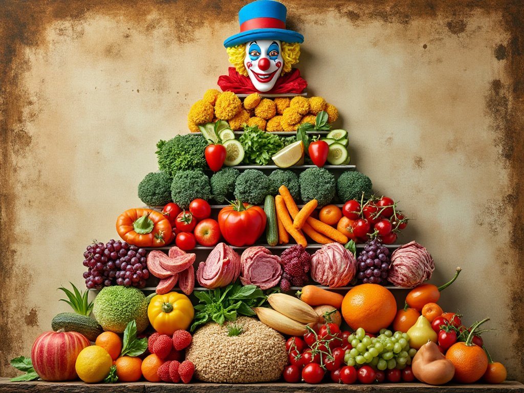 CaryKelly11's tweet photo. The food pyramid is science fiction.

There is zero evidence that following it leads to better health outcomes. 

They made it up. https://t.co/cp22xT2zk0