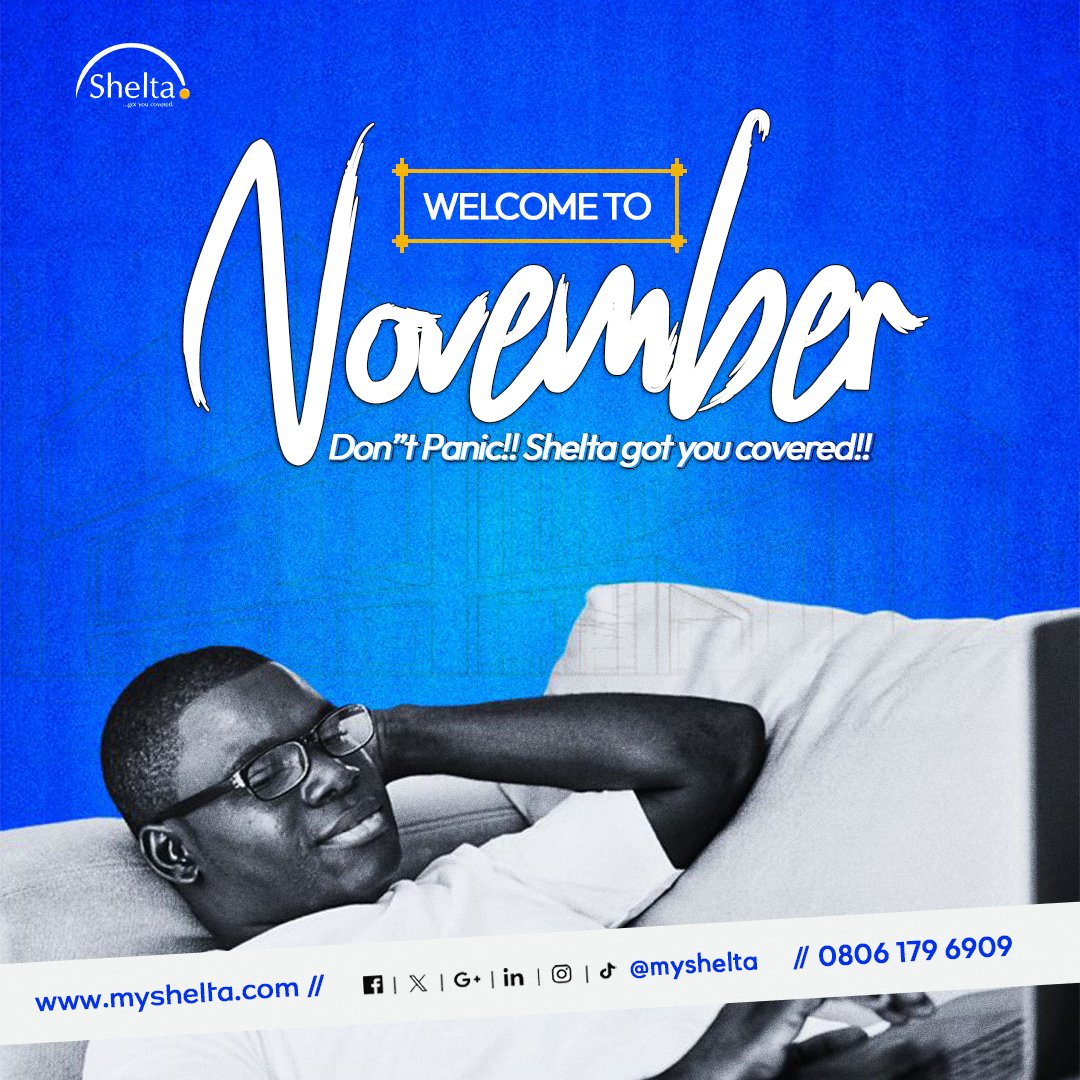 MyShelta's tweet photo. It's November already...
Steeze still on flick..

✔️Shelta Users Executing projects here and there..
✔️Rent getting paid without stress
✔️Property Owners Enjoying Guaranteed Rent.
✔️Safers receiving funding support..

I mean, life is good with Shelta!

#Shelta
#Happynewmonth https://t.co/04U0H56DeL