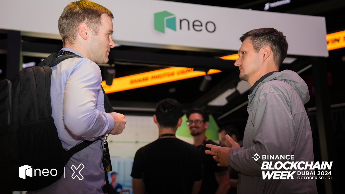 Neo_Blockchain's tweet photo. It was great to witness the leadership of @Binance and @CZ at #BinanceBlockchainWeek . There's so much more to build, and we're ready to do our part!

Cheers to Neo X—the fusion of #Neo and #Ethereum—and to the future of mass adoption. 🥂 https://t.co/Xvyum0EcMS