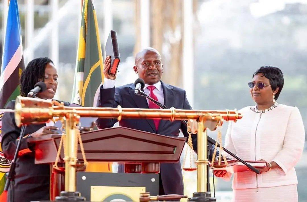 CSAishaJumwa's tweet photo. Congratulations to His Excellency Prof. @KindikiKithure , Deputy President of the Republic of Kenya. As you assume office, may God guide you in serving Kenyans with integrity and honor. https://t.co/BCnWM7SndP