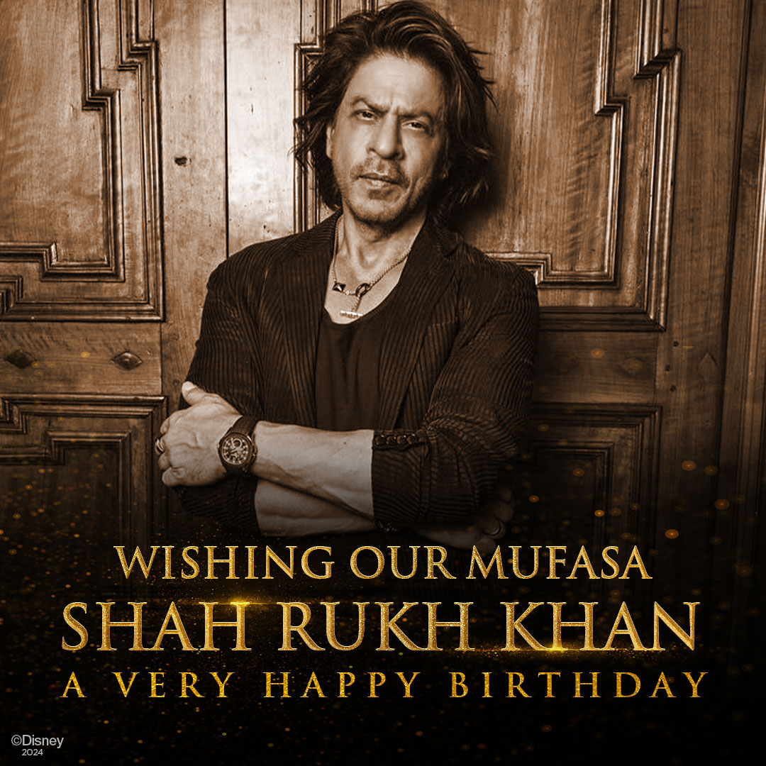 DisneyStudiosIN's tweet photo. Sabke KING ko janamdin mubarak 👑
@iamsrk
#HappyBirthdayMufasa

#Mufasa : The Lion King, only in cinemas December 20! https://t.co/uUfmrGWNMe