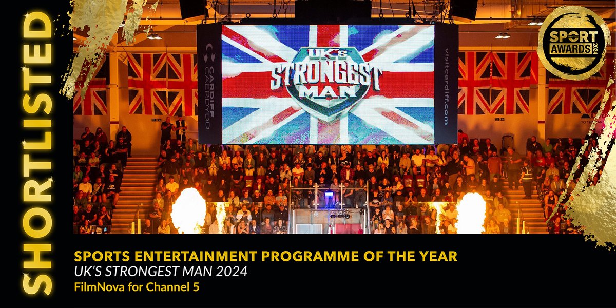 broadcast_sport's tweet photo. Shortlisted for #Sports #Entertainment Programme of the Year is UK's Strongest Man 2024, @FilmNovaTV for Channel 5 (@channel5_tv)

View the full shortlist here: https://t.co/3nQUuwKro8

#BSportAwards24 https://t.co/I1gtynm5SF
