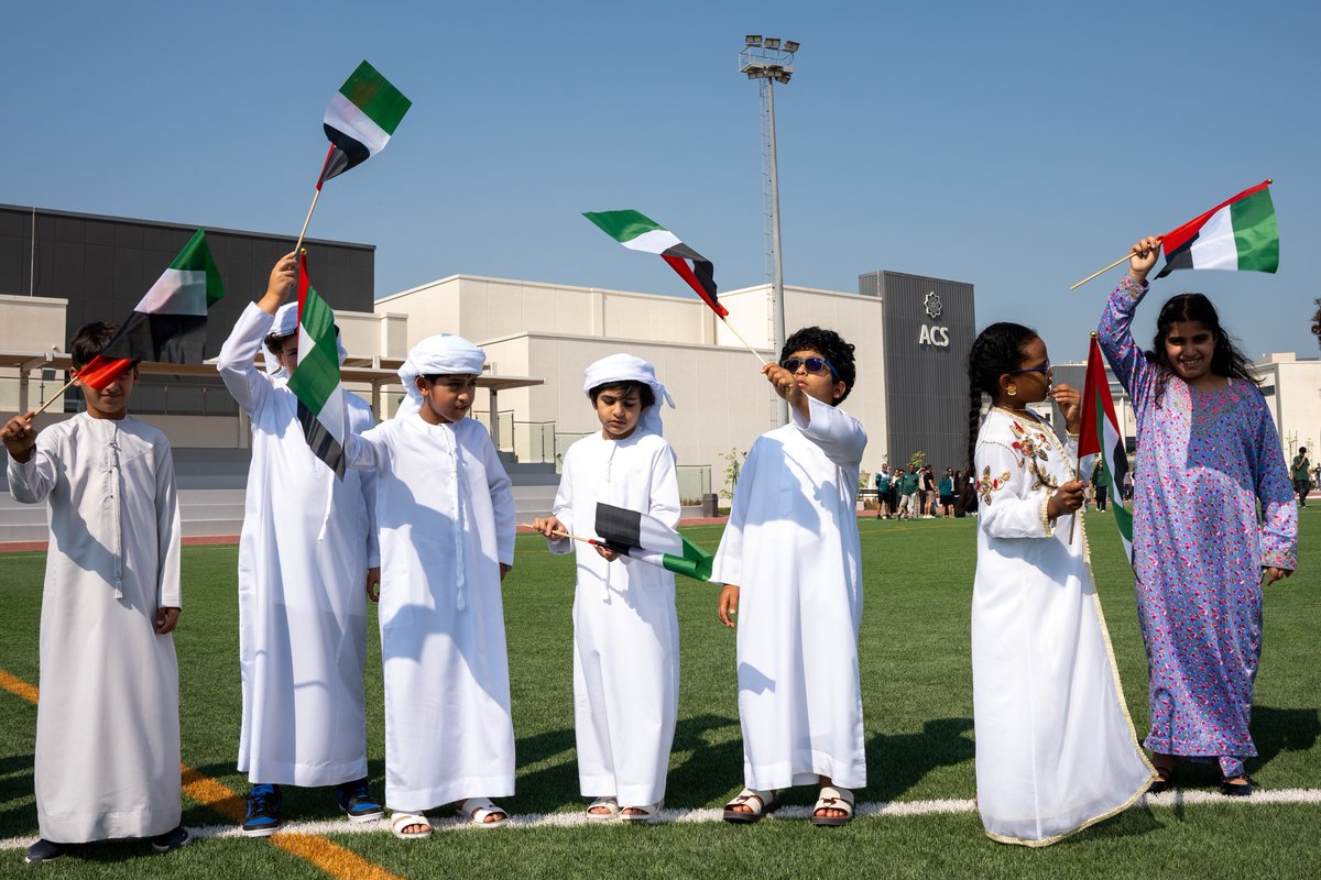 From the youngest learners to the oldest, we stand together as we celebrate the values, strength, and unity of this great nation. 🇦🇪 Happy UAE Flag Day! 🇦🇪

#ACSAbuDhabi #OurACS #ACSCommunity ⁣#UAEFlagDay