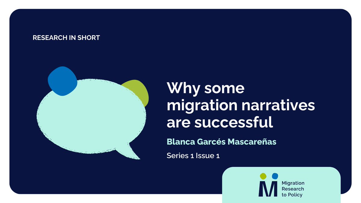 Migration Policy Centre (@mpc_eui) on Twitter photo ❗Interpretations are what determine responses much more than raw facts.
How do narratives shape the way we perceive & respond to migration? ➡️ <a href="/blancagarcesmas/">Blanca Garcés</a> explains the elements that make narratives impactful
Read the 1st #MigrationCoLab 'short' 🔗 loom.ly/eK_Kaxk ❗Interpretations are what determine responses much more than raw facts.
How do narratives shape the way we perceive & respond to migration? ➡️ <a href="/blancagarcesmas/">Blanca Garcés</a> explains the elements that make narratives impactful
Read the 1st #MigrationCoLab 'short' 🔗 loom.ly/eK_Kaxk