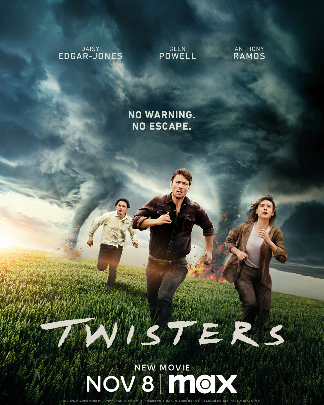 Max Nordic on X: &ldquo;Chase. Ride. Survive. #Twisters premieres 