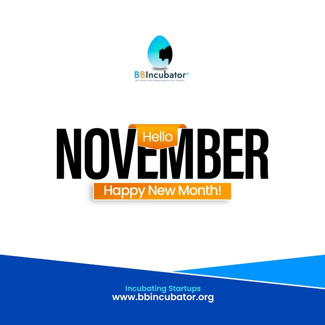Happy New Month! 🎉

Here's to a November filled with growth, creativity, and success for all the amazing entrepreneurs out there! Let’s make this month a powerful one for our dreams and goals. Keep pushing forward, innovating, and remember every step counts. 💪🏾