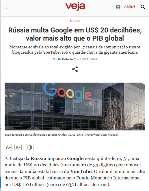 clarionrox's tweet photo. 🤪"Decisão judicial não se discute, se cumpre" 

🤪"Ah mas o Google pode recorrer à própria justiça da Rússia"

🤪"Google precisa aprender que a Rússia não é terra sem lei!" https://t.co/CfSSJzk8S0