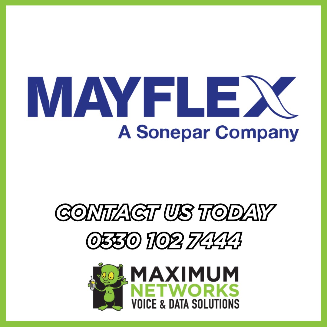 MaximumNetworks's tweet photo. MAXIMUM NETWORKS PARTNER - MAYFLEX
Mayflex is a leading distributor of converged IP solutions, including infrastructure, networking and IP security solutions.
Call our team for more info:
π± 0330 102 7444
#keepitsimple
#maximumnetworks
#MayFlex
#ipsolutions
#infrastructure https://t.co/GRSjjqG6Hp