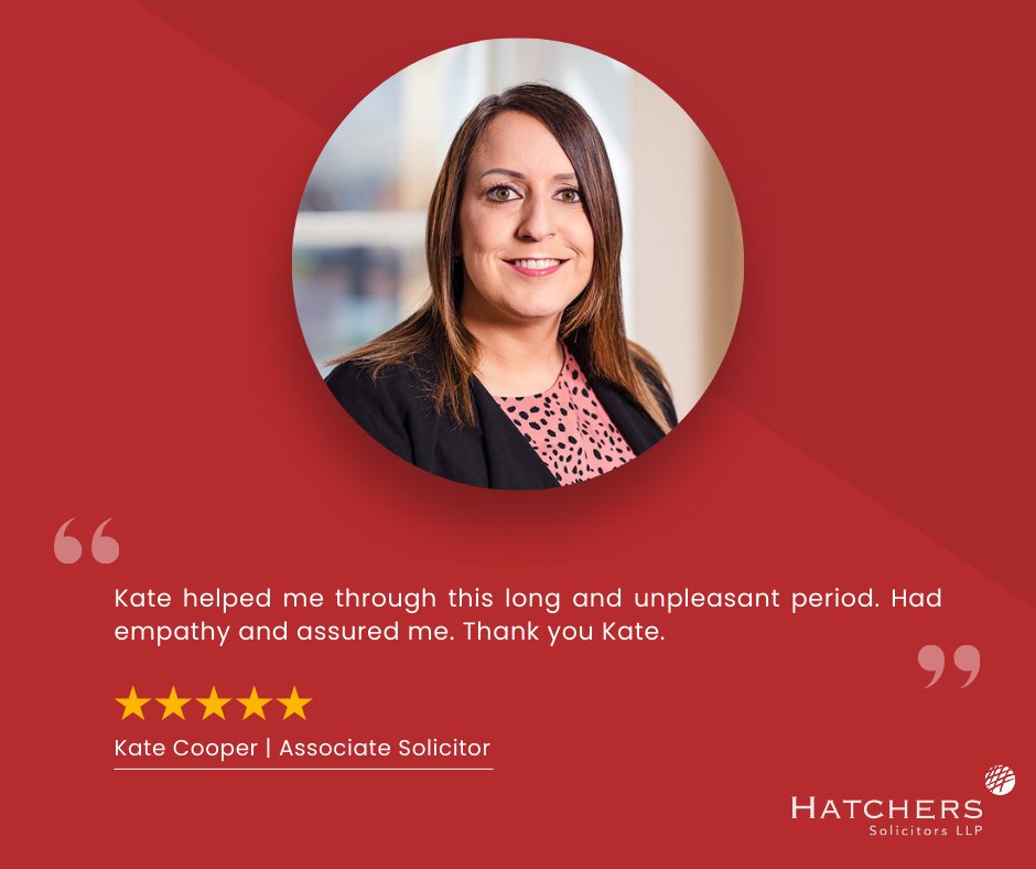 We are thrilled to share some more excellent feedback for Kate Cooper, Associate Solicitor in our Crime Team ⭐️⭐️⭐️⭐️⭐️

“Kate helped me through this long and unpleasant period. Had empathy and assured me. Thank you Kate.”
