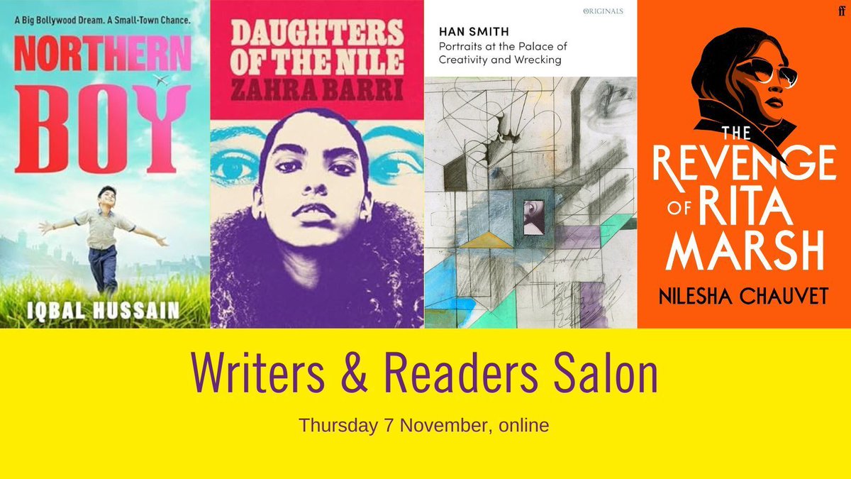 Spread the Word (@stwevents) on Twitter photo Dont miss our 1st Writers & Readers Salon feat. an impressive line up: <a href="/GoldsmithsPrize/">The Goldsmiths Prize</a> nominee <a href="/Han_Smiff/">HAN SMITH</a>, <a href="/CreativeF_uture/">Creative Future</a> #CWFA gold prize winner @ihussainwrite, <a href="/NileshaChauvet/">Nilesha Chauvet</a> <a href="/FaberBooks/">Faber Books</a> superlead title 2024 & @unbounders First winner @ZahraBarri1 π spreadtheword.org.uk/events/writersβ¦ Dont miss our 1st Writers & Readers Salon feat. an impressive line up: <a href="/GoldsmithsPrize/">The Goldsmiths Prize</a> nominee <a href="/Han_Smiff/">HAN SMITH</a>, <a href="/CreativeF_uture/">Creative Future</a> #CWFA gold prize winner @ihussainwrite, <a href="/NileshaChauvet/">Nilesha Chauvet</a> <a href="/FaberBooks/">Faber Books</a> superlead title 2024 & @unbounders First winner @ZahraBarri1 π spreadtheword.org.uk/events/writersβ¦