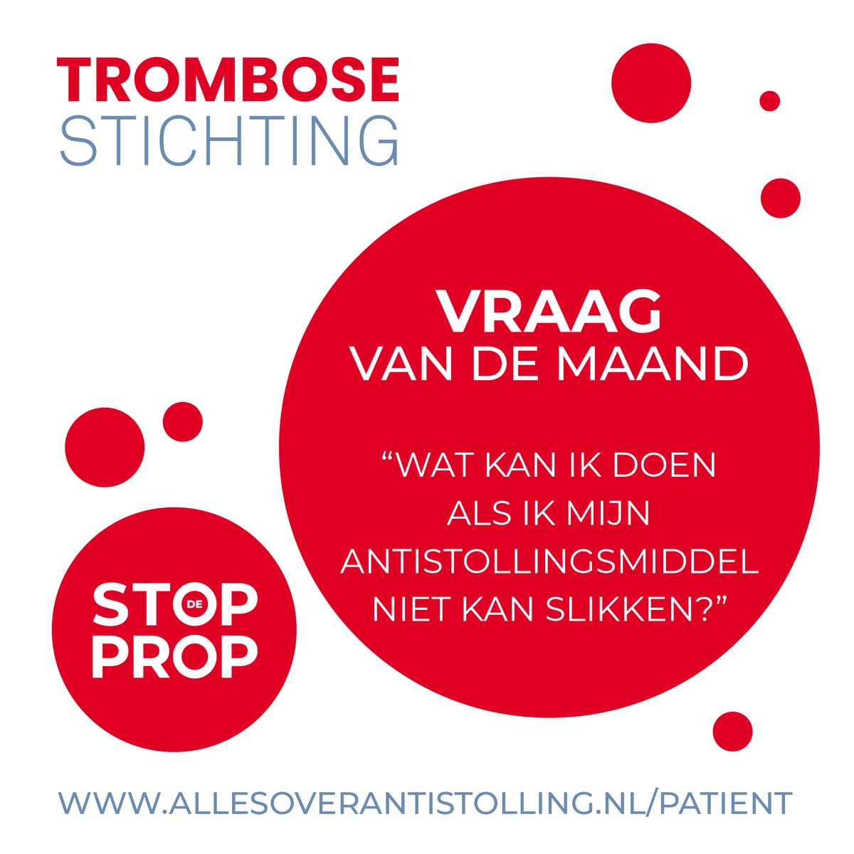 Benieuwd naar het antwoord op deze vraag, kijk dan op 👉 bit.ly/4htcWdA
 
 Op bit.ly/4dlLWKe vindt u antwoord op veelgestelde vragen over antistollingsmiddelen.
 
 Heeft u zelf een vraag over antistollingsmiddelen? Stuur hem in via bit.ly/4dlLWKe/contact