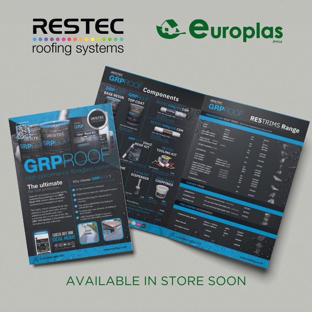 EuroplasPVCu's tweet image. Ultimate flat roof protection is coming soon! With the GRP Roof 1010 System, you get exceptional durability, impact resistance, and 20-year guaranteed performance – perfect for all your roofing needs.

#Europlas #GRPRoof #RoofingSolutions #Waterproofing #FlatRoofProtection