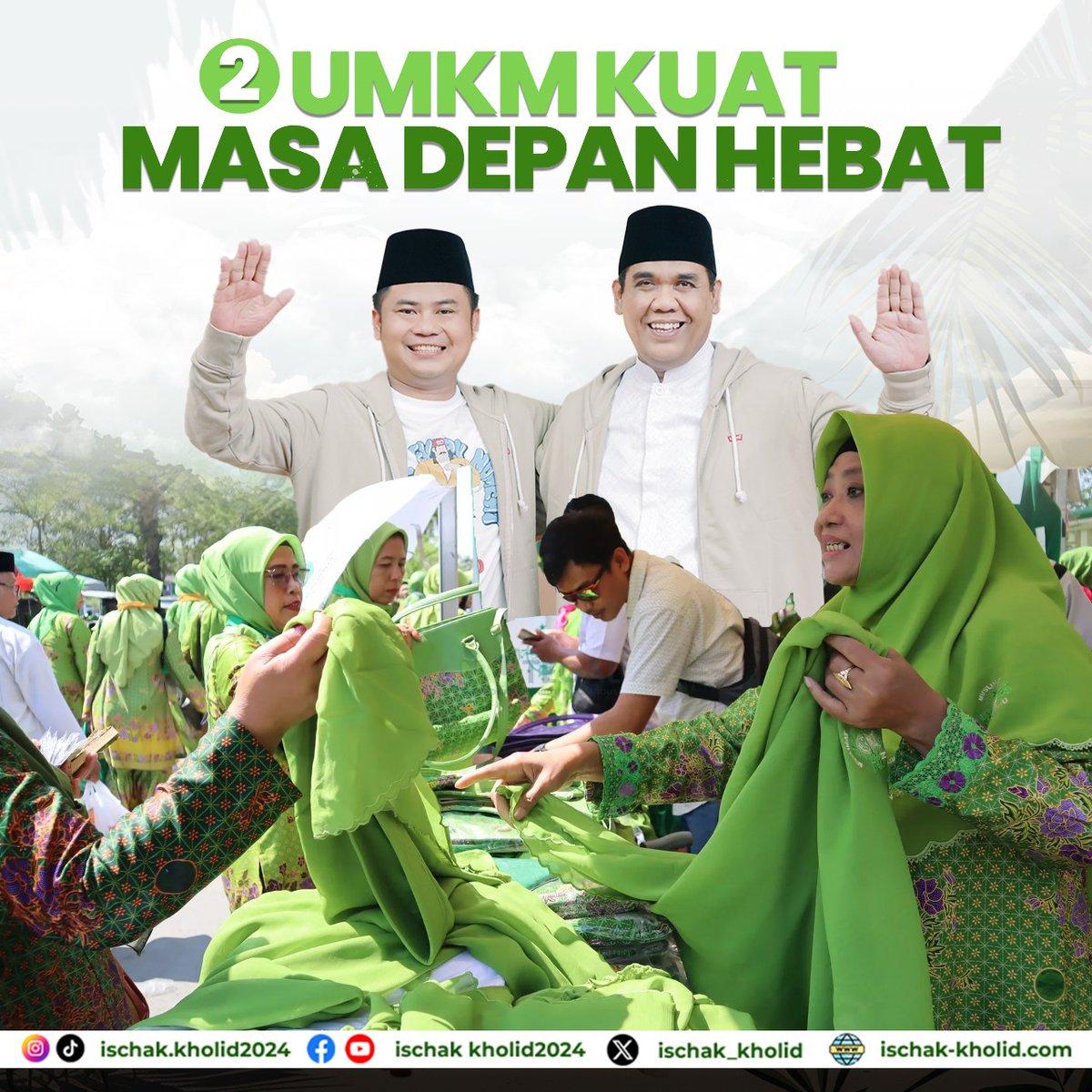 UMKM adalah kekuatan ekonomi Tegal! Mas Ischak dan Kholid bertekad memperkuat UMKM lokal, membuka peluang, dan menggerakkan ekonomi. Bersama kita wujudkan Tegal yang hebat! 🌱💼

Bersama Ischak &amp; kholid Tegal luwih apik

#BupatiTegal #PilkadaTegal #IschakKholid #Nomor2