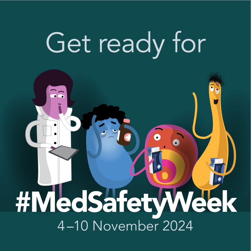 UNDAuthority's tweet photo. ⏳We're gearing up for #MedSafetyWeek – are you?
Join the discussion online from 4th to 10th November to help us spread the word about preventing and reporting side effects. This helps to make medicines safe for all.
#ReportSideEffects via  https://t.co/7VdMMQVY5r. https://t.co/40brK9fWUW