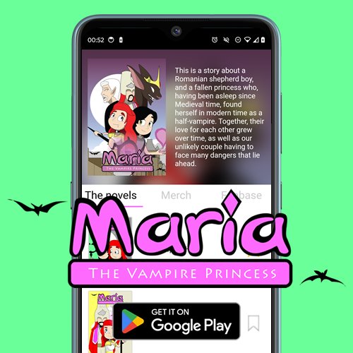 Andalusio's tweet photo. It's my birthday, but I have a gift for YOU. #MariaTheVampirePrincess now has an official app with all 3 books in one place! (Plus, links to my #RedBubble store & our social media accounts.)
#GOOGLEPLAYSTORE:
https://t.co/wKULpUq20I
#BookoftheDay #book #readerscommunity #read https://t.co/OebPKcGam4