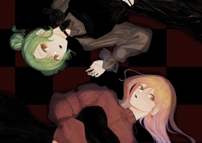 【コラボ】Villain(빌런)歌ってみた素敵な歌ってみた動画のイラストを担当させて頂きました!お二人の綺麗で可愛らしくもミステリアスな歌声が曲に合っていてとても素敵ですぜひ聞いてみてください! 