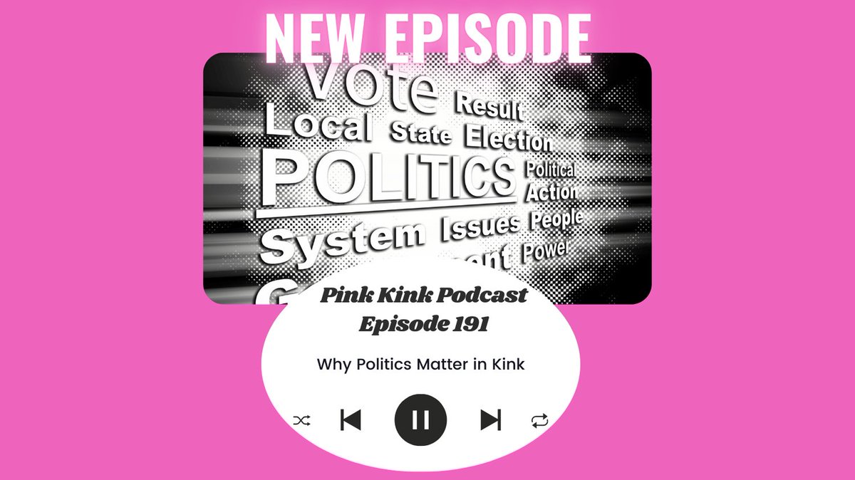 With the upcoming election, let's talk about why politics matter to the kink community. Laws like SESTA/FOSTA and LGBTQ+ rights impact safe spaces, kink education, and our freedoms. Stay informed, protect your rights, and remember—your vote matters! #KinkCommunity#PinkKinkPodcast