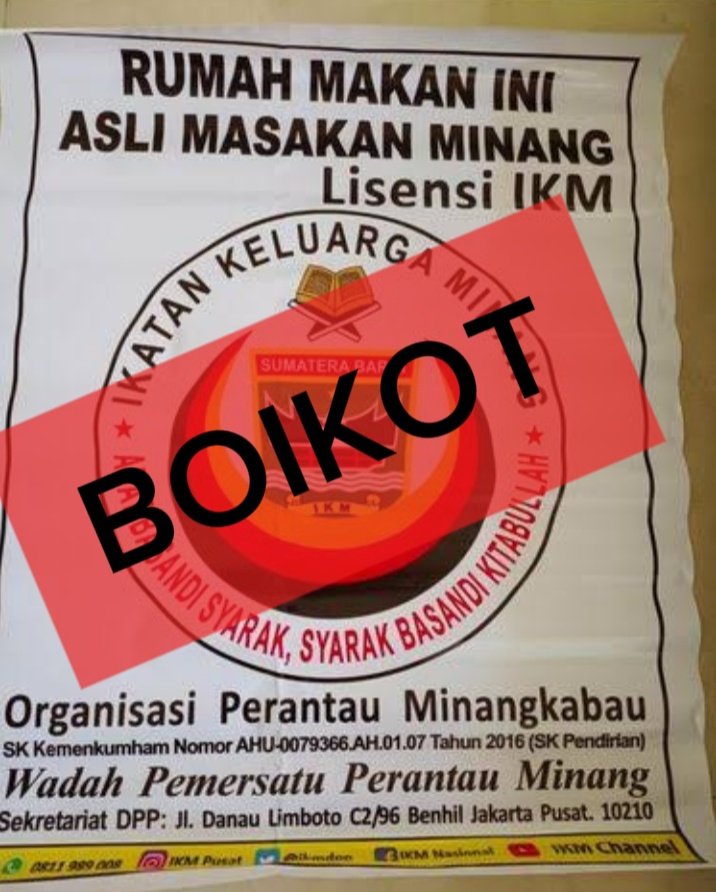 Kalau ada stiker ini berarti ini khusus untuk orang minang , yg non minang sebaiknya  pilih yg ngga ada stiker ini...

Setuju ???