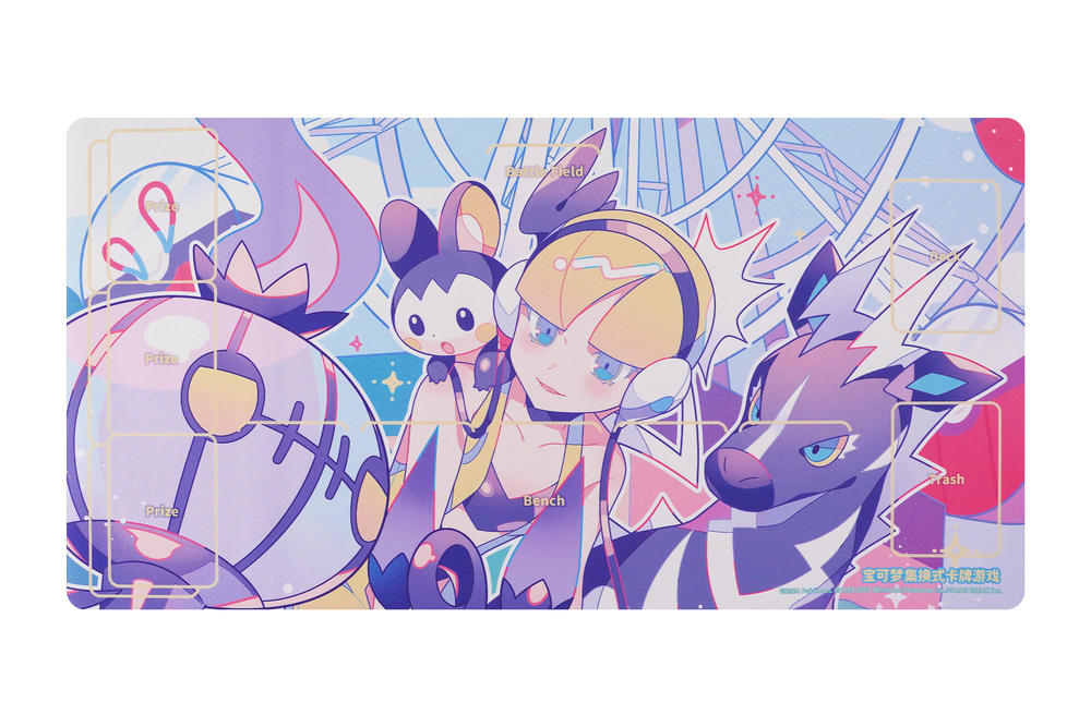 【ポケカ中国限定】カミツレの休日　プレイマット 中国で「カミツレ」のサプライ登場 ・デッキシールド ・プレイマット