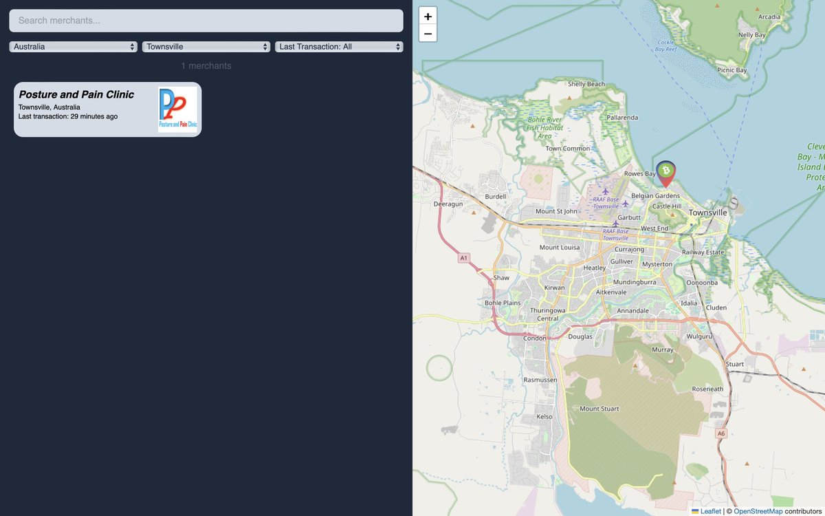 _paytaca_'s tweet photo. Thrilled to announce that the first merchant in Townsville, Australia (aka The Bitcoin Cash City) accepting #BCH payments with Paytaca POS is now in our map! Huge shoutout to @TheBitcoinJason for making this happen! 🎉👏
#BitconCash #MerchantAdoption https://t.co/gI5tJFuefI