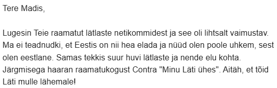 DigitigedikLV's tweet photo. Läti iseseisvuskuu puhul raamatule eriti suur ale Rahva Raamatus kuni iseseisvuspäevani (18. november) 🇱🇻 Teisel pildil üks tagasiside. https://t.co/73sKMjTPzq