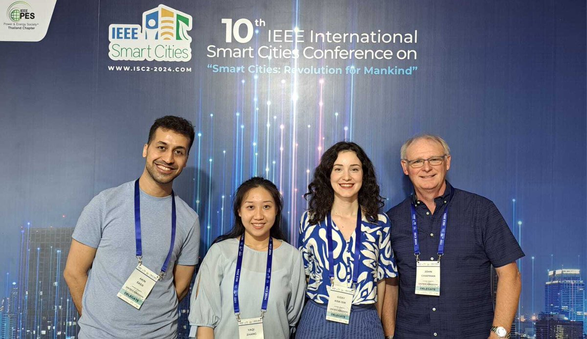 CyberSecCDT's tweet image. Lovely photos of CDT student JC presenting the paper "Quantum Sensing Technologies and Smart Cities: Opportunities and Challenges" at @IEEEorg “Smart Cities”. Great to see the @BristolUni team; Akin Eker; Yaqi Zhang; Gizay Kısa Işık - all 4 have Theo Tryfonas as their supervisor