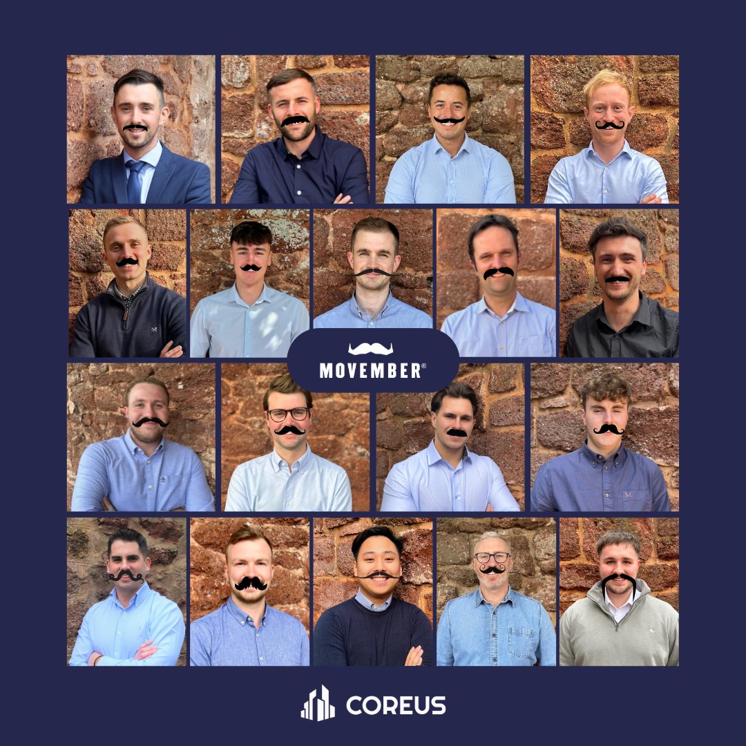 Coreus Team are growing a moustache in support of the Movember Foundation and raising awareness of Men's Health issues, such as prostate cancer, testicular cancer, and men's suicide.  

Visit the link below to be a part of this incredible cause: movember.com/t/coreus?mc=1 #movember