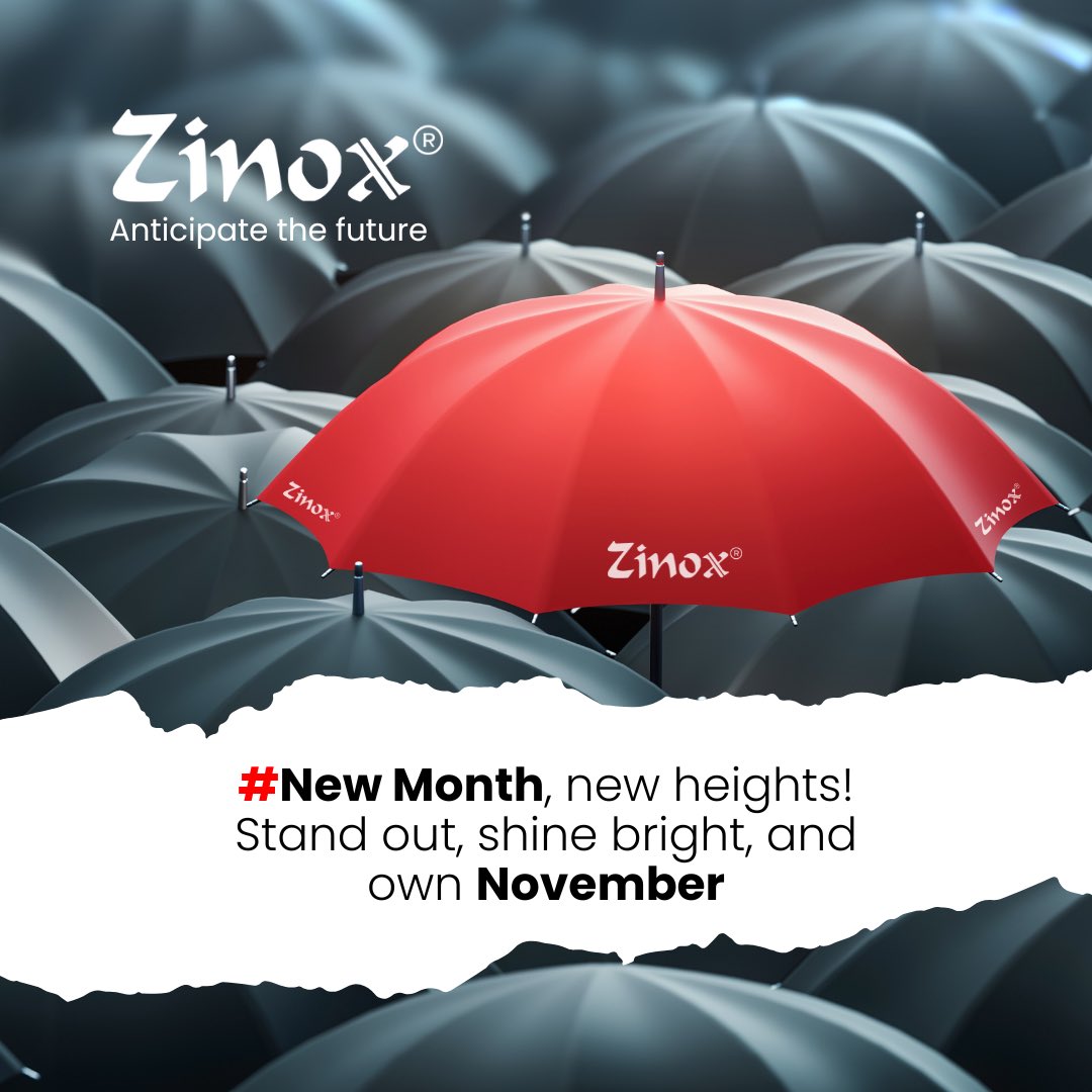 ZinoxTechNG's tweet photo. New month, new energy! Letβs make November a month growth, success and positivity.
#November #NewMonthNewGoals #Motivation #Inspiration #PositiveVibes #Success #Growth #Goals #NewBeginnings #OwnNovember #StandOut #ShineBright #NewMonthNewOpportunities #GoodVibesOnly #Optimistic #Ambitious #FridayFeeling #TGIF #InspiredToWin #DreamAndDo #StayAmbitious #ThriveInNovember #DareToDream #OwnNovember #zinoxcares