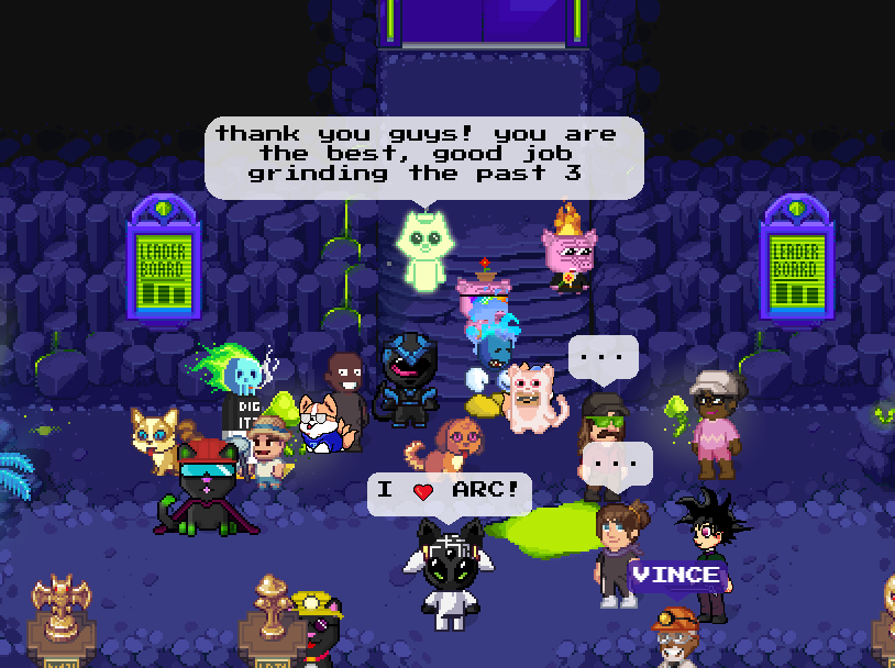 srainiero's tweet photo. @pixels_online My best pixels moments was when we created our new guild ARC and begin the battles in the caverns with others guild mates https://t.co/Onl7xMnc75