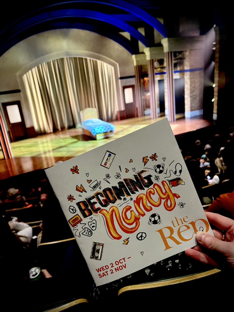 What a wonderful time we had in Birmingham seeing <a href="/becomingnancy/">BECOMING NANCY</a>! Such a fab new musical in a beautiful setting. Was our 1st outing to <a href="/BirminghamRep/">The Rep</a> certainly won’t be our last! Well done all involved #becomingnancy was thrilling &amp; wonderful to see a family audience attending!👏🏻