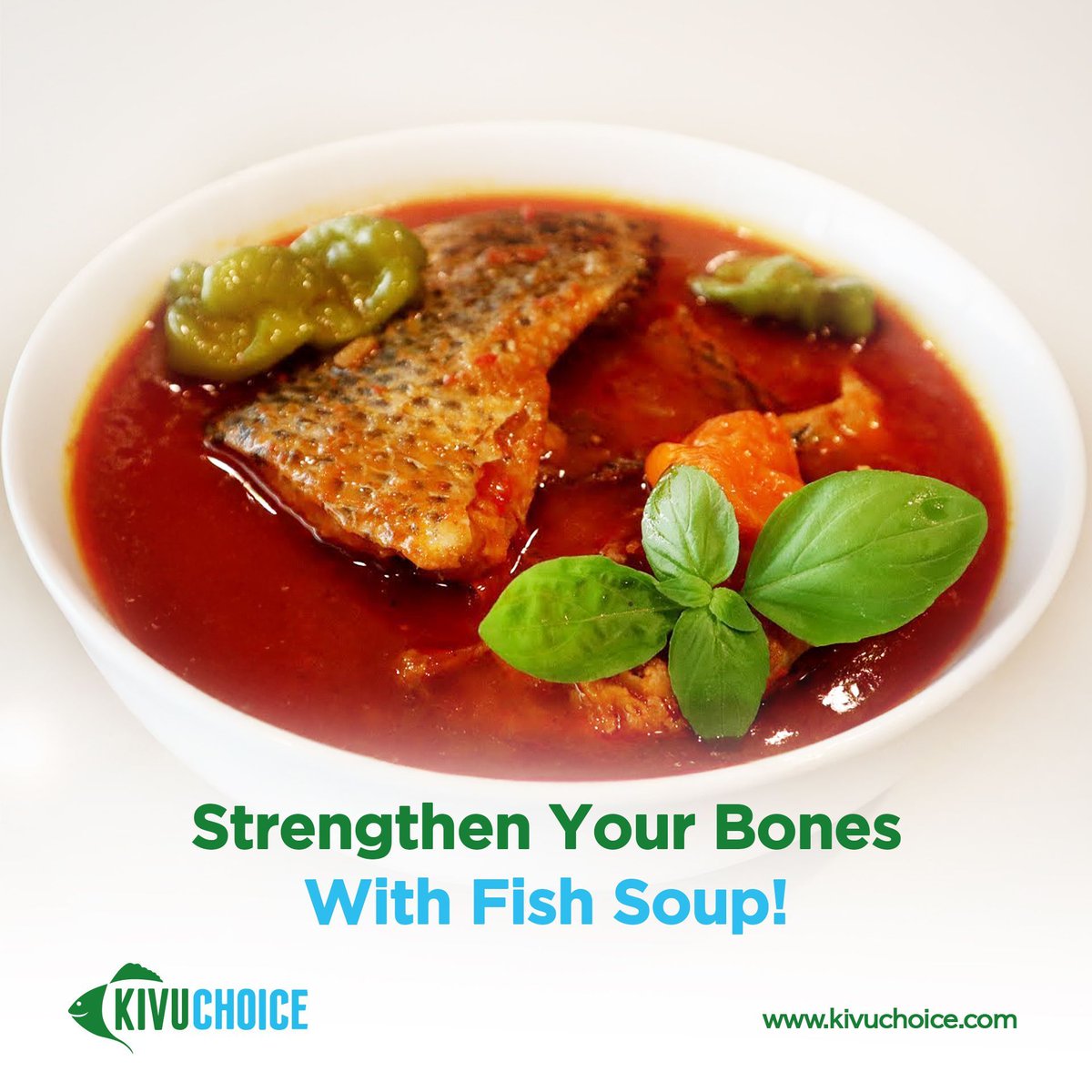 Kivuchoice's tweet photo. Perfect for all ages, a warm bowl of fish soup is a delicious way to support bone health, especially in this cold weather! 🐟 🌧️💪 Build stronger bones with Kivu Choice Tilapia! #KivuChoice #FreshRwandanTilapia #BoneHealth #FishSoup #Nutrition #StayWarm https://t.co/hTLQbW4OzN